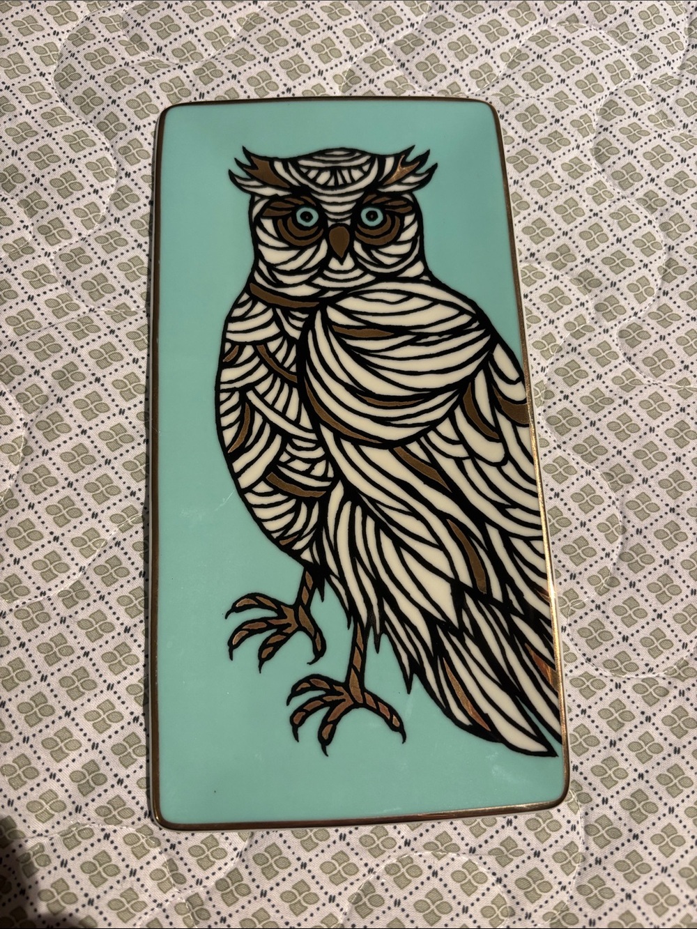 Patch NYC Owl Rectangle Porcelain Tray